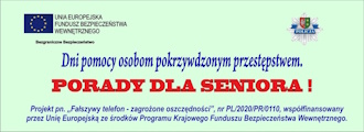DNI POMOCY OSOBOM POKRZYWDZONYM PRZESTĘPSTWEM – PORADY DLA SENIORÓW
