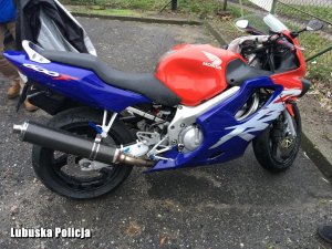 Zdjęcie skradzionego motocykla marki Honda