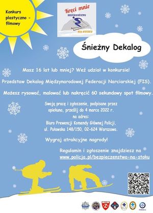 Plakat śnieżny dekalog