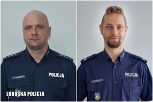 zdjęcia od pasa wzwyż policjantów - dzielnicowych