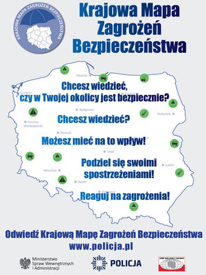 Plakat krajowej mapy zagrożeń bezpieczeństwa