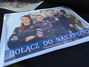 Ulotka rekrutacyjna do Policji