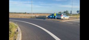 Policjanci na drodze, kontrola trzeźwości