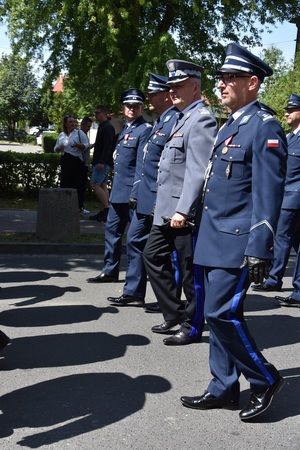 Przemarsz z orkiestrą z okazji Powiatowych Obchodów Święta Policji