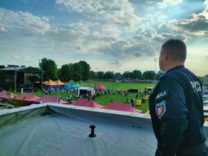 Widok na imprezę masową z góry