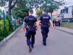 Policjanci w patrolu
