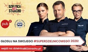 plakat akcji, troje policjantów